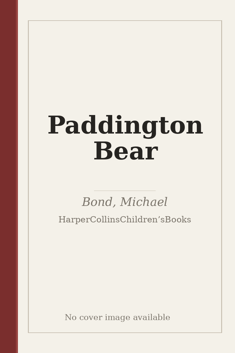 Paddington Bear - no cover image available
