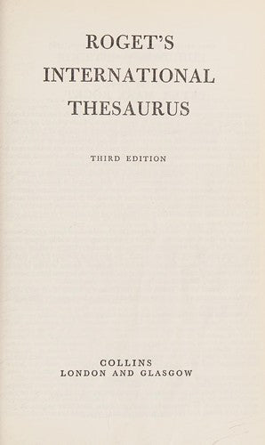 Roget's International Thesaurus