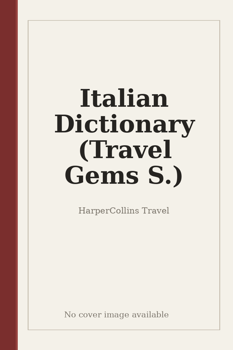 Italian Dictionary (Travel Gems S.) - no cover image available