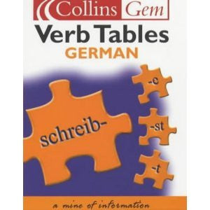 Collins Gem German Verb Tables (Collins Gems)