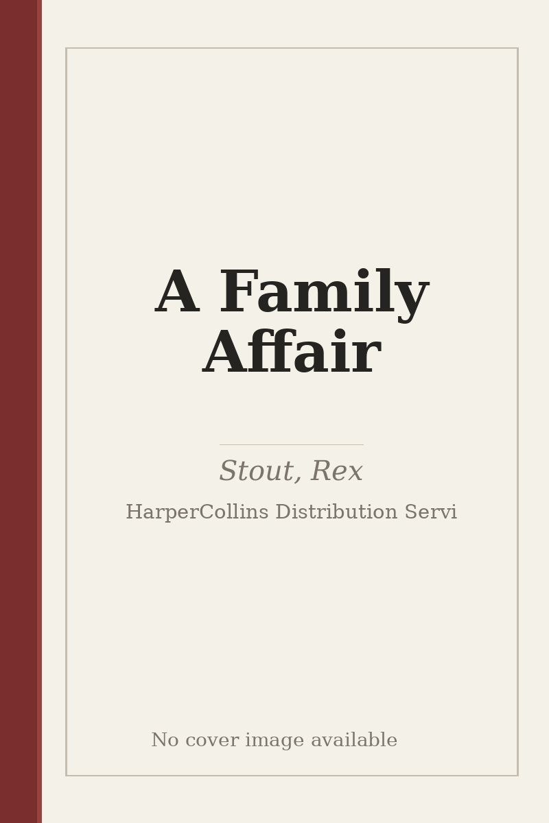 A Family Affair - no cover image available