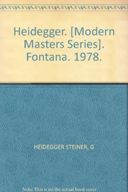 Heidegger (Modern Masters)