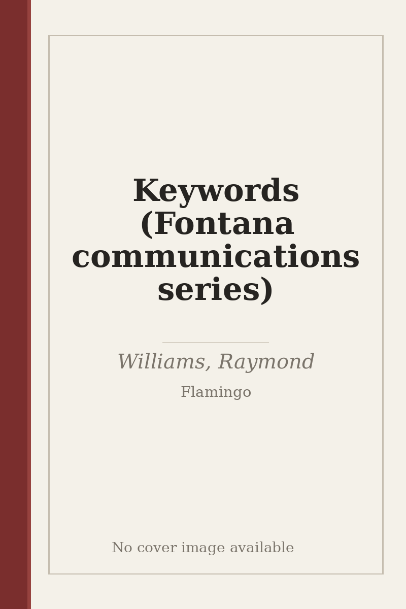 Keywords (Fontana communications series) - no cover image available