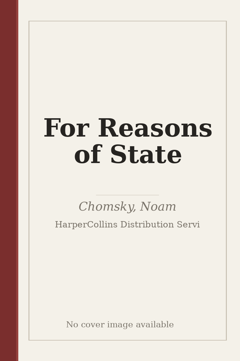 For Reasons of State - no cover image available