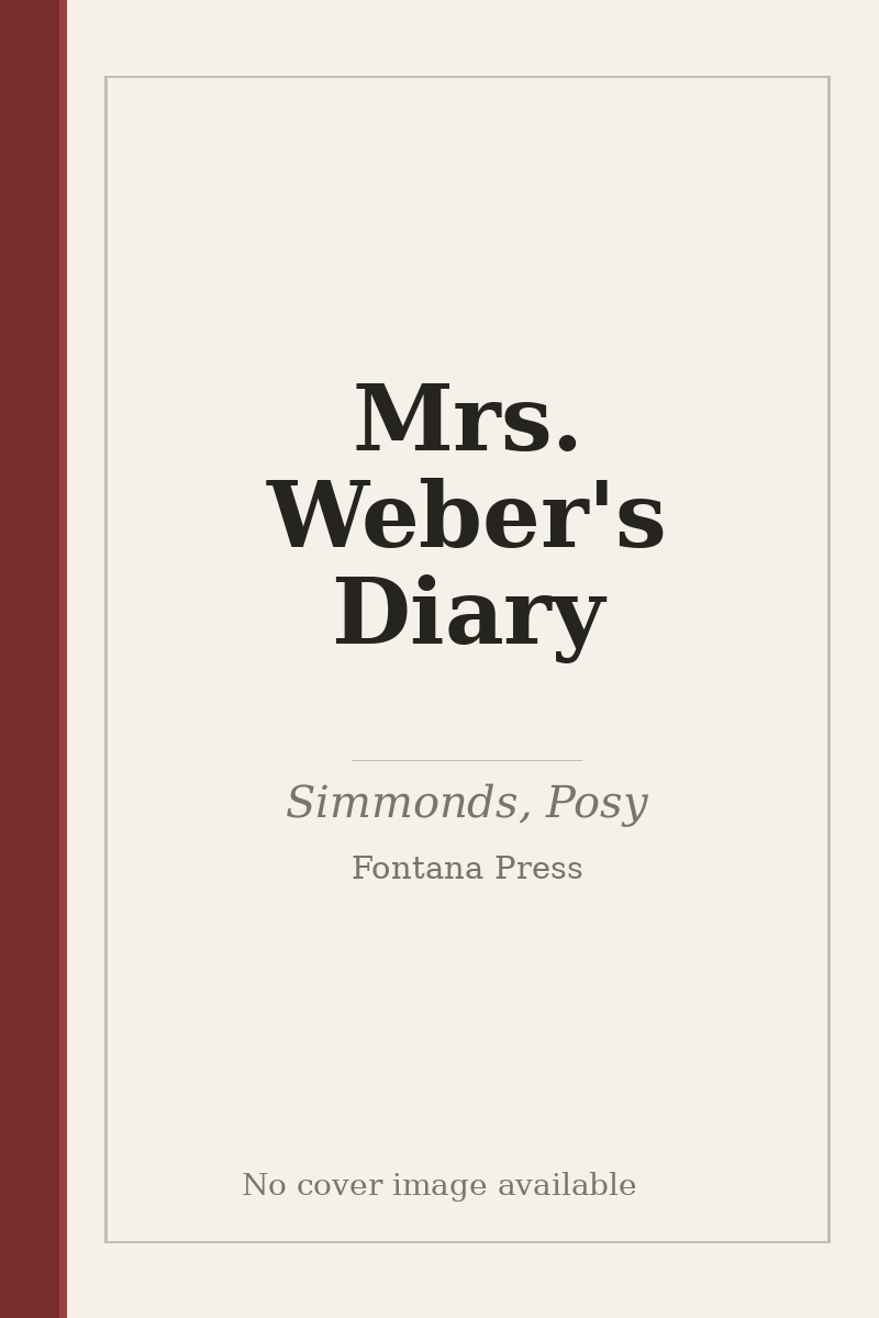 Mrs. Weber's Diary - no cover image available