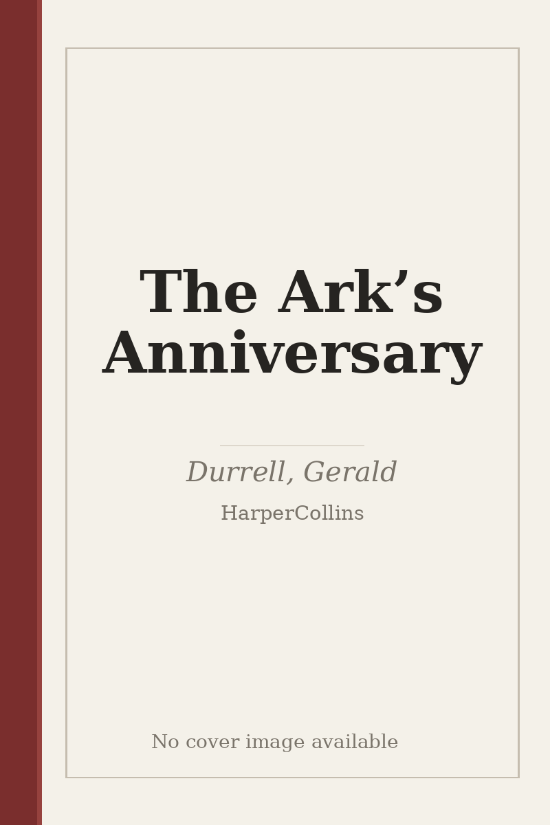 The Ark’s Anniversary - no cover image available