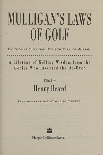 Mulligan’s Laws of Golf