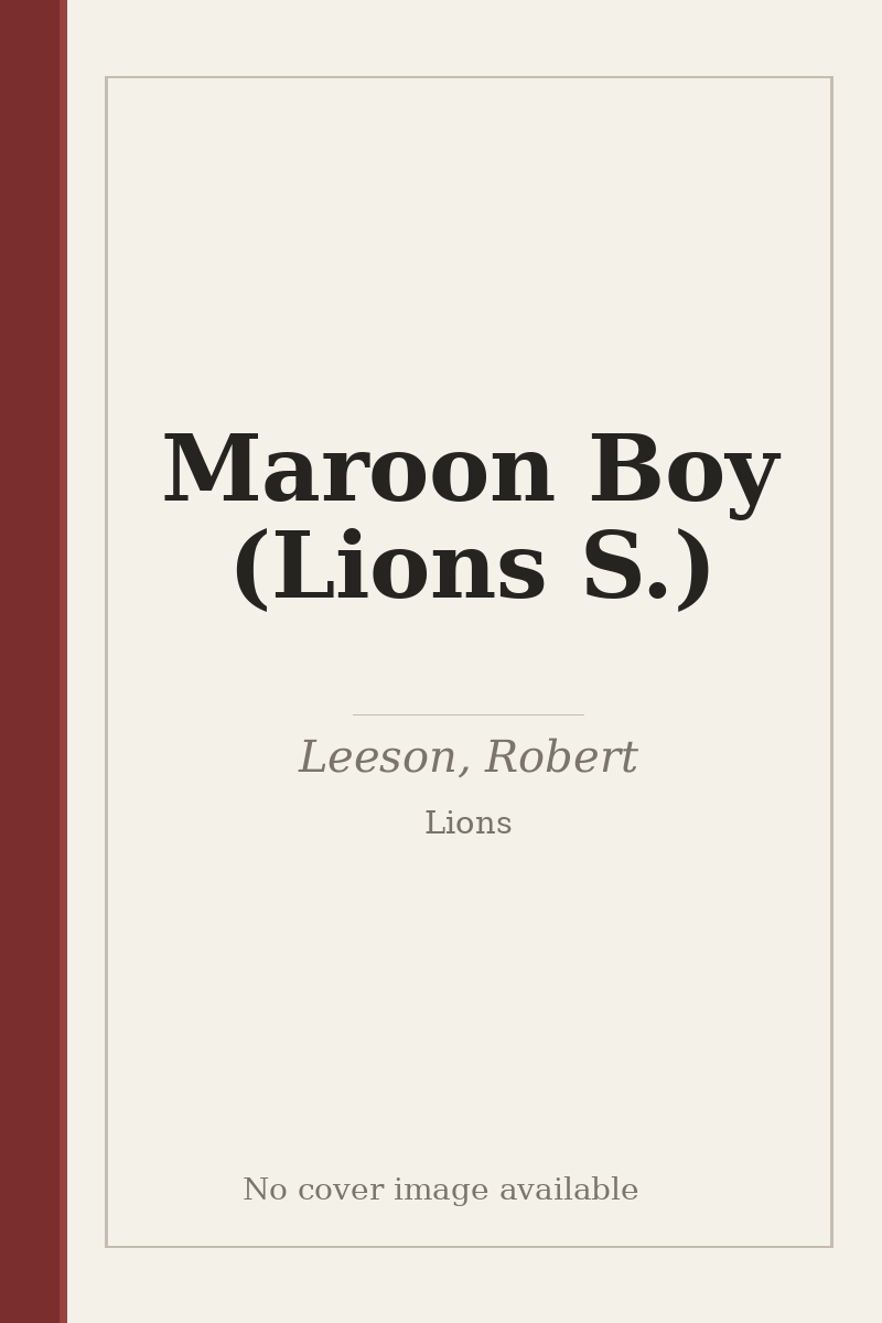 Maroon Boy (Lions S.) - no cover image available
