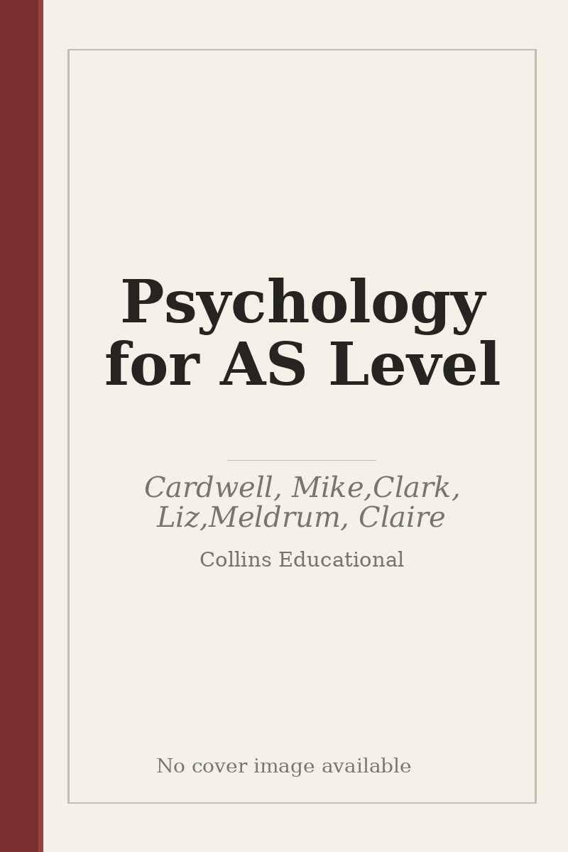 Psychology for AS Level - no cover image available