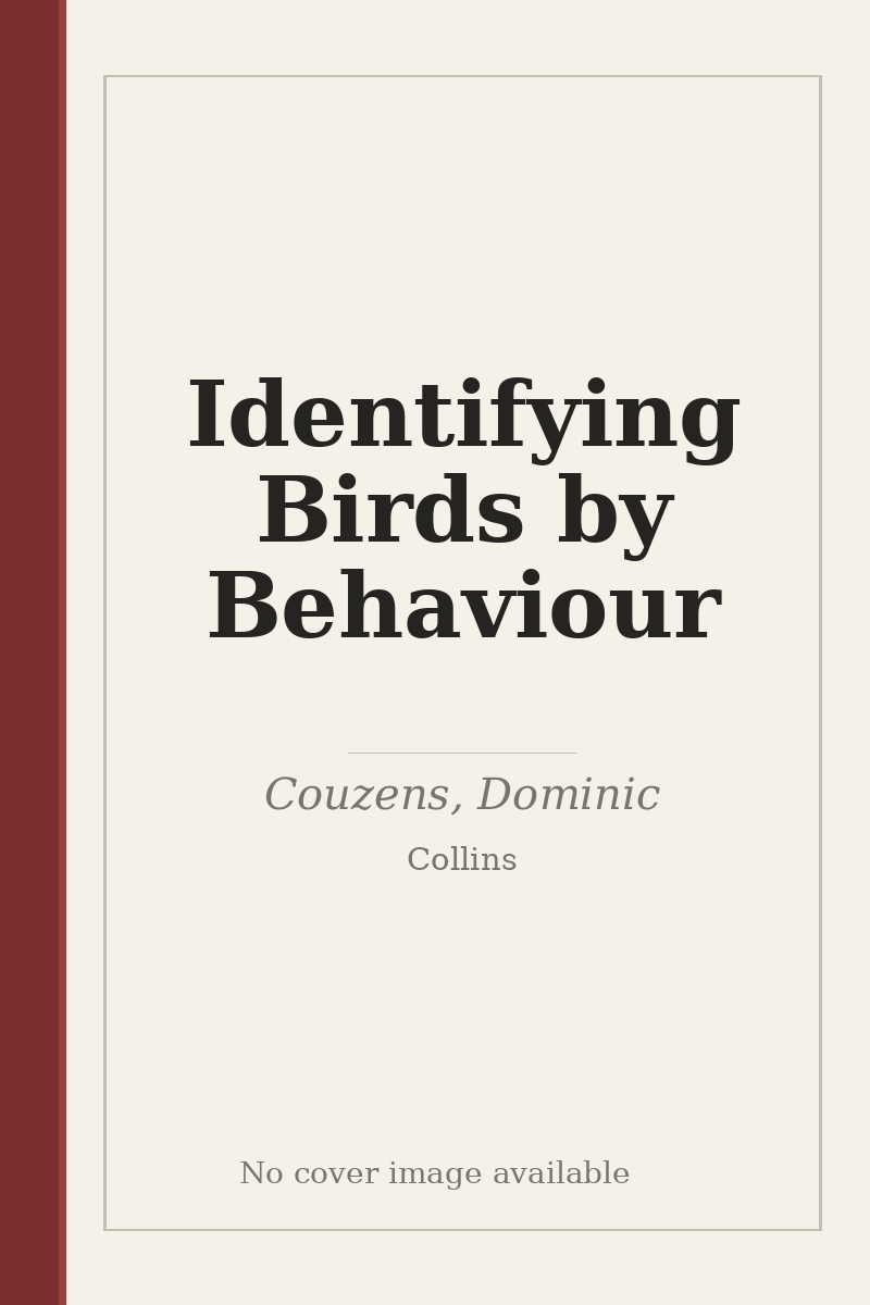 Identifying Birds by Behaviour - no cover image available