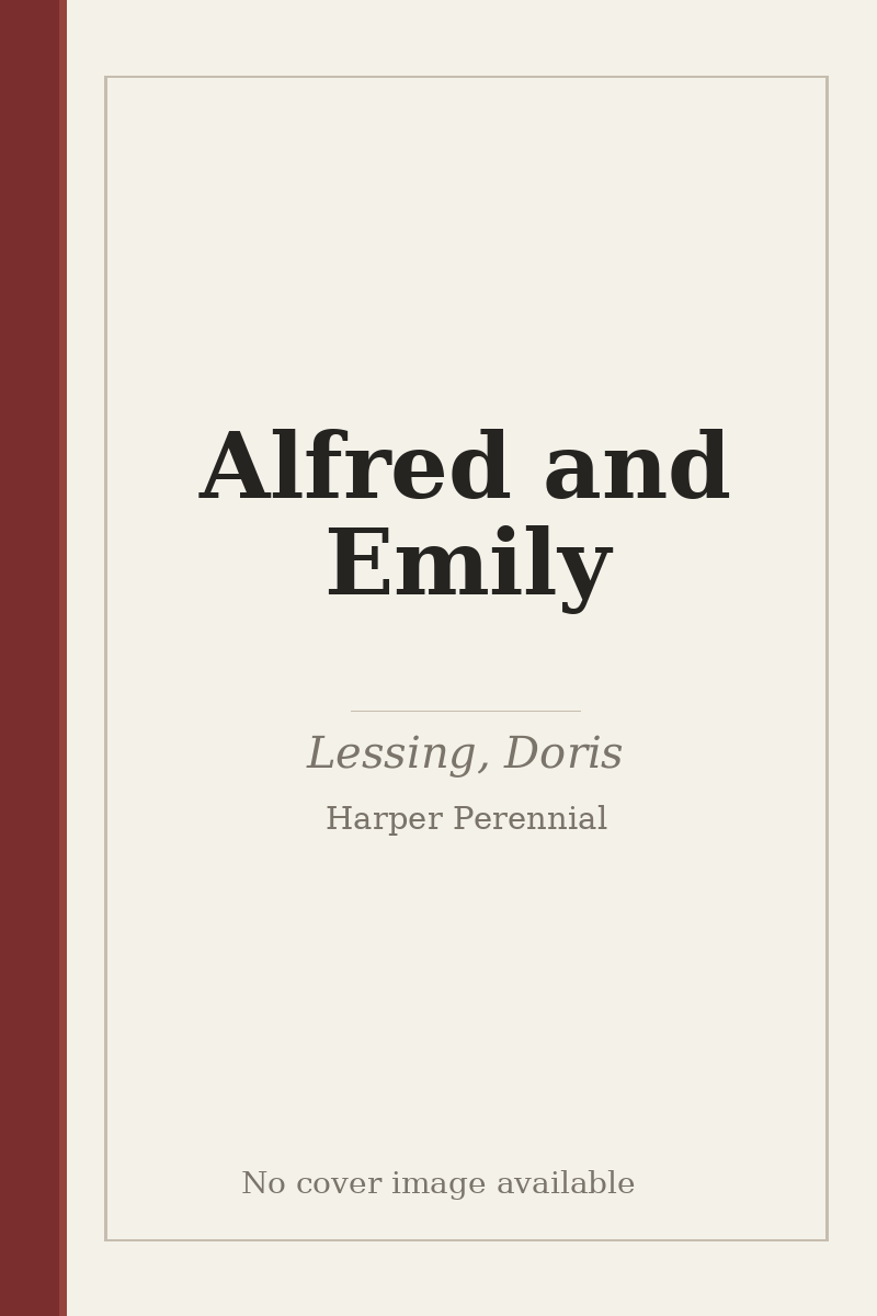 Alfred and Emily - no cover image available