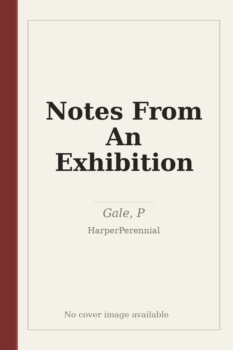 Notes From An Exhibition - no cover image available