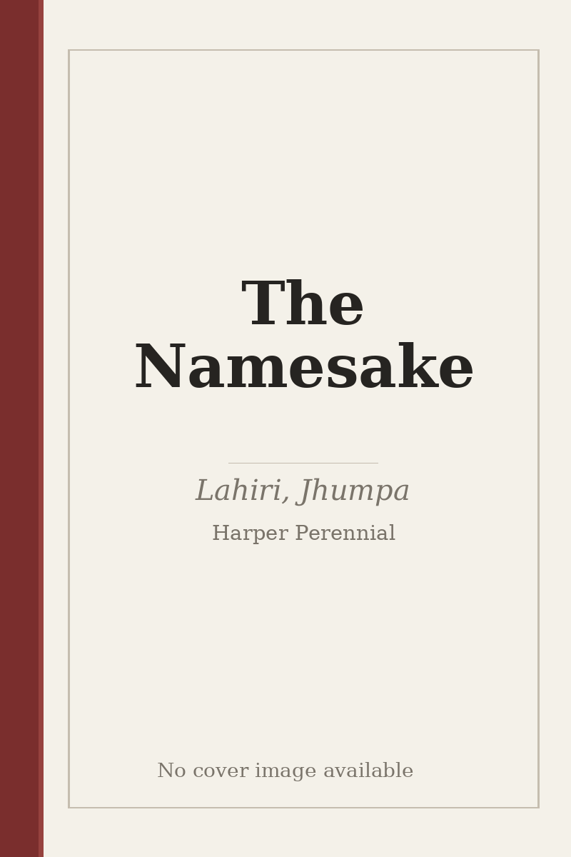 The Namesake - no cover image available