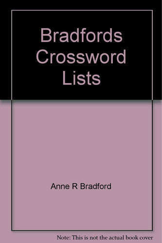 Bradfords Crossword Lists