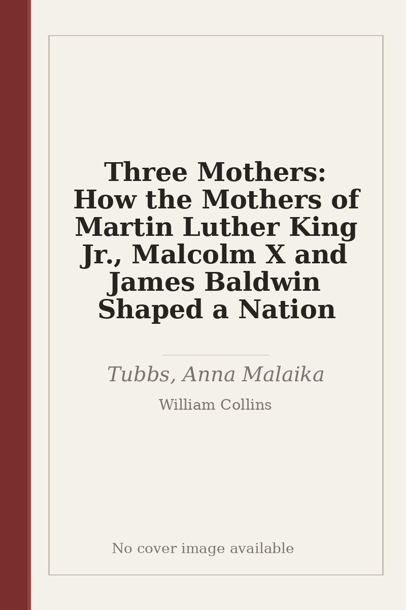 Three Mothers: How the Mothers of Martin Luther King Jr., Malcolm X and James Baldwin Shaped a Nation - no cover image available