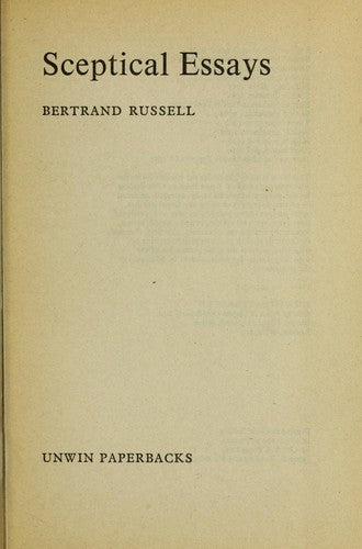 Sceptical Essays