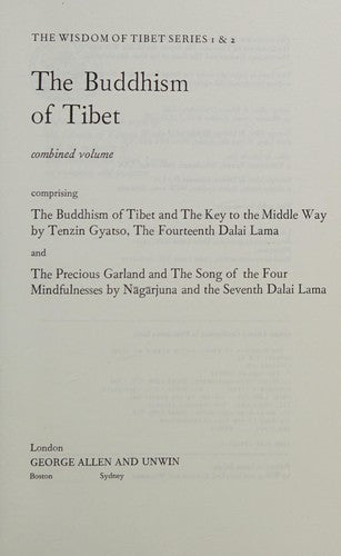 The Buddhism of Tibet (The wisdom of Tibet series)