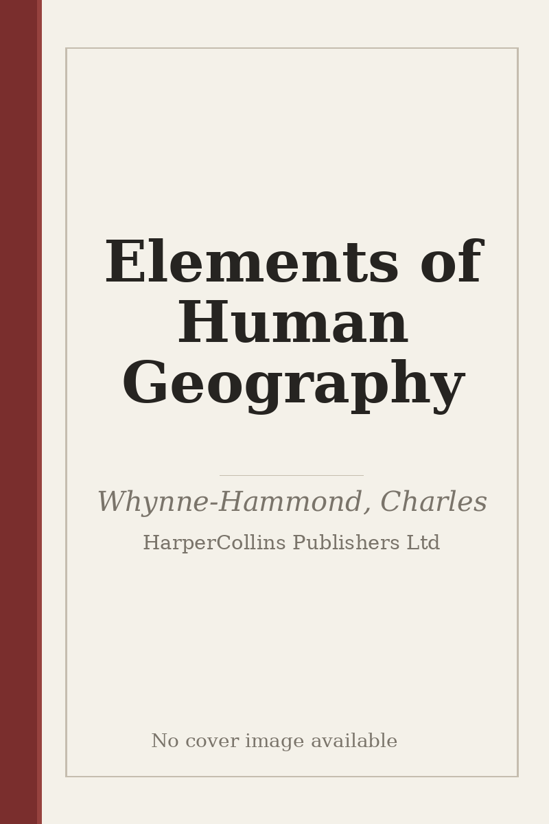 Elements of Human Geography - no cover image available