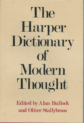 THE HARPER DICTIONARY OF MODERN THOUGHT.