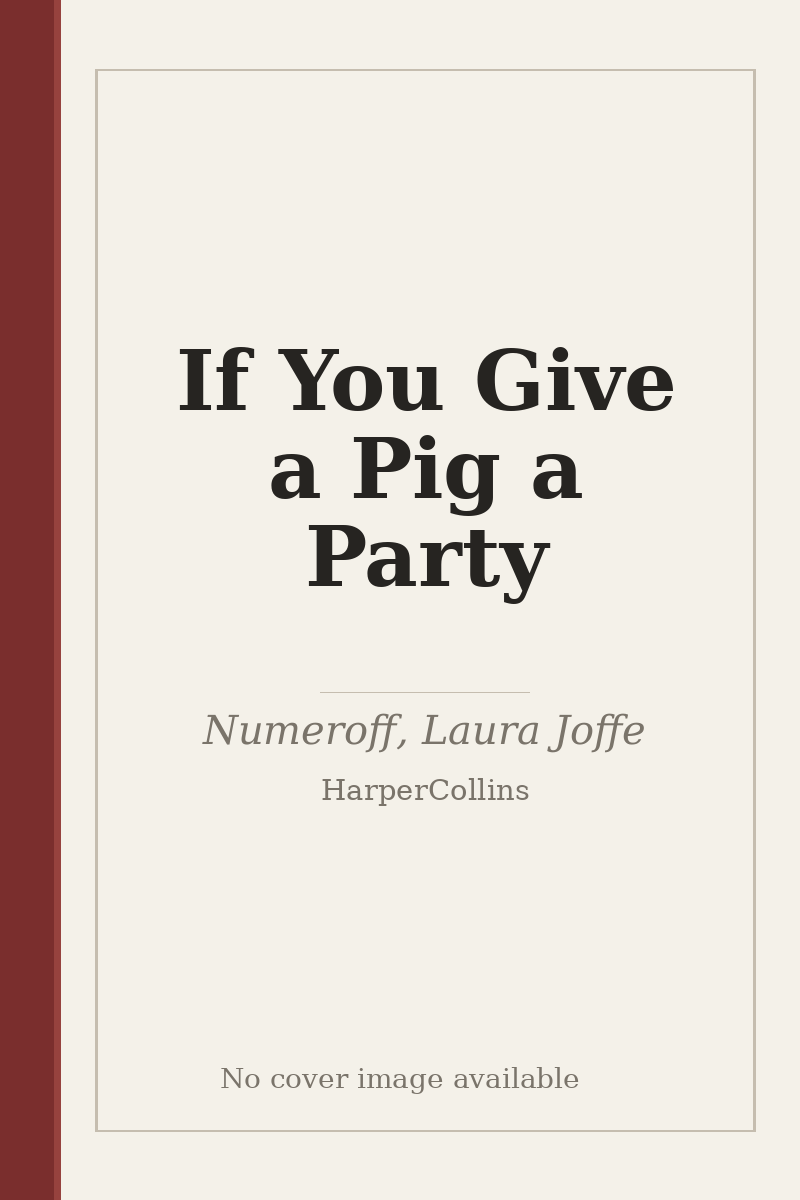 If You Give a Pig a Party - no cover image available