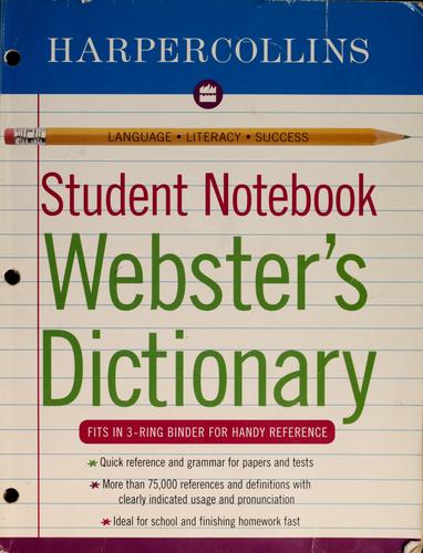 Harpercollins Student Notebook Webster's Dictionary