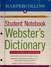 Harpercollins Student Notebook Webster's Dictionary