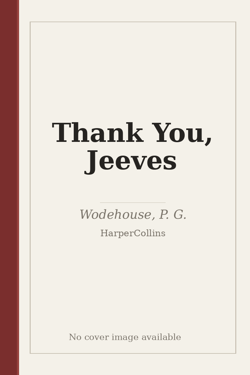 Thank You, Jeeves - no cover image available