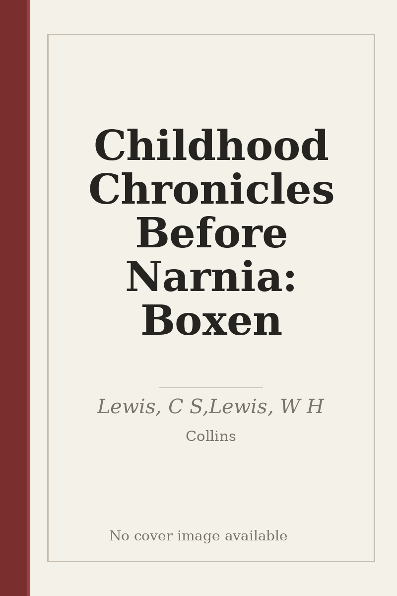 Childhood Chronicles Before Narnia: Boxen - no cover image available