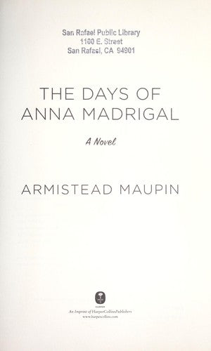The Days of Anna Madrigal (Tales of the City, 9)