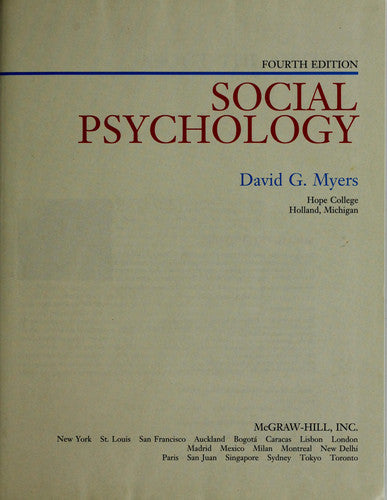 Social Psychology