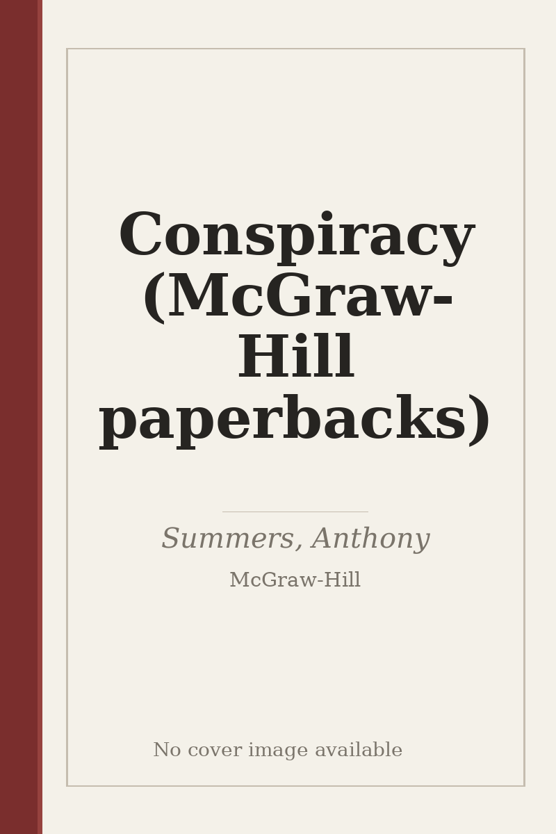 Conspiracy (McGraw-Hill paperbacks) - no cover image available