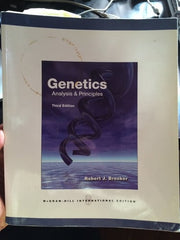 Genetics - Analysis and Principles (COLLEGE IE OVERRUNS)