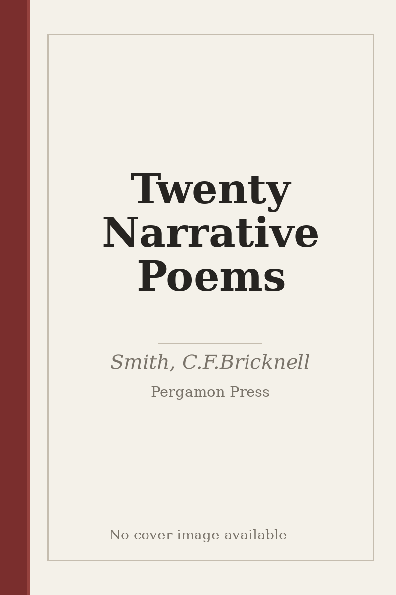 Twenty Narrative Poems - no cover image available