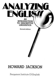 Analysing English: Introduction to Descriptive Linguistics (Language Courses)