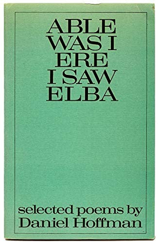 Able Was I Ere I Saw Elba