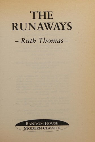 The Runaways (Random House Modern Classics)