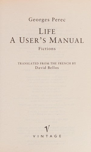 Life: A User's Manual