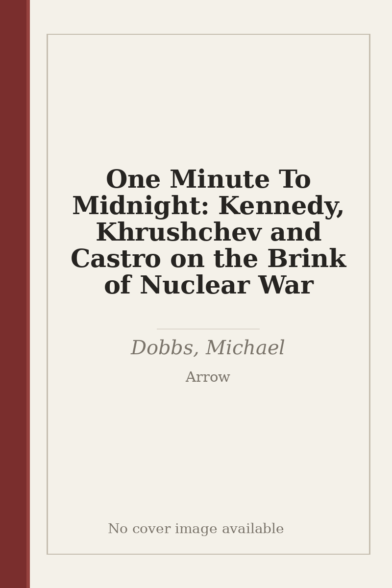 One Minute To Midnight: Kennedy, Khrushchev and Castro on the Brink of Nuclear War - no cover image available
