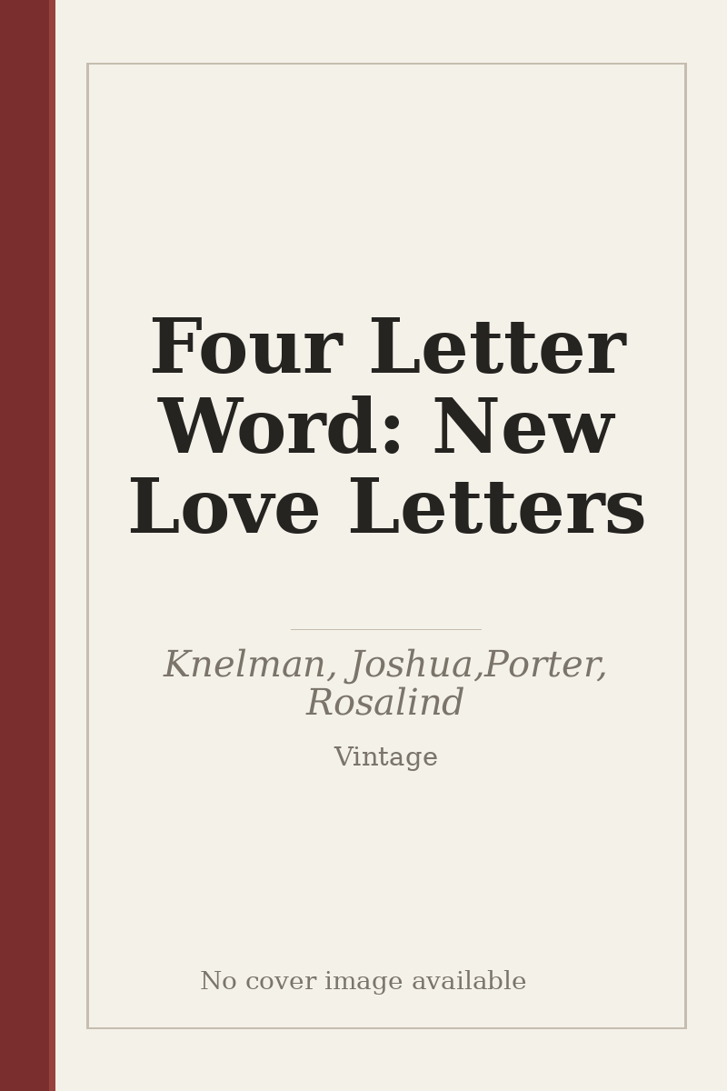 Four Letter Word: New Love Letters - no cover image available