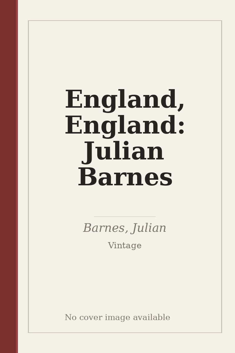 England, England: Julian Barnes - no cover image available