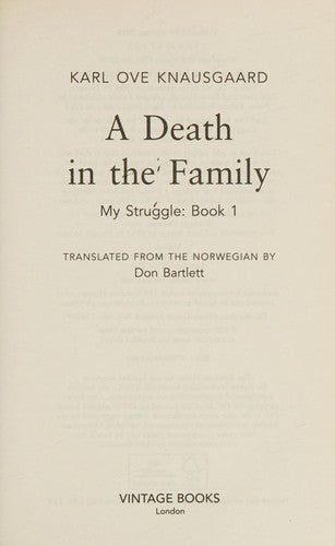 A Death in the Family: My Struggle Book 1