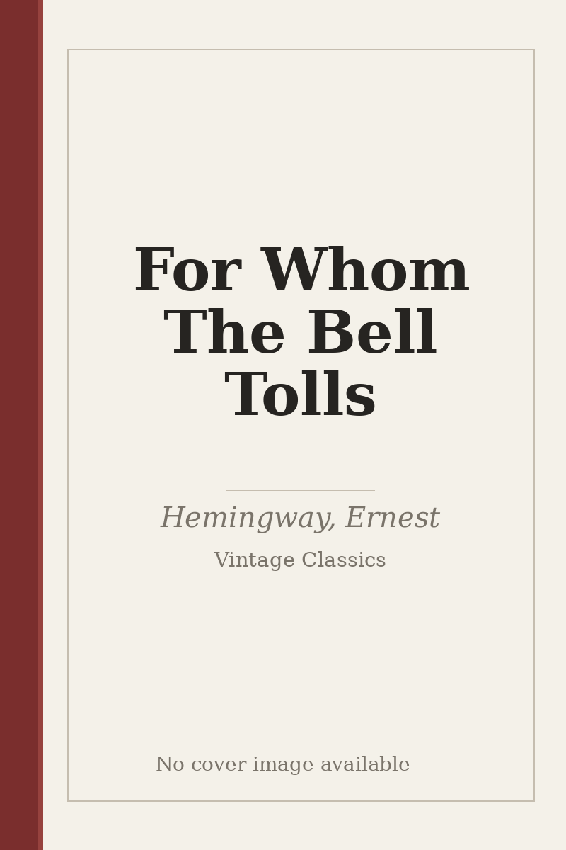 For Whom The Bell Tolls - no cover image available