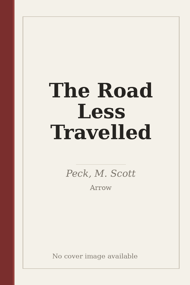 The Road Less Travelled - no cover image available