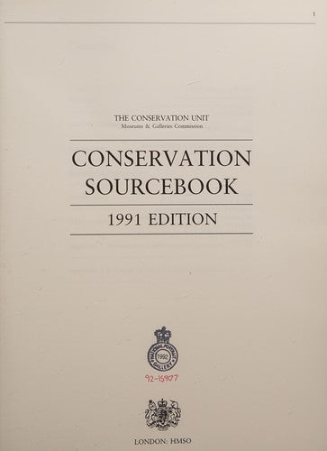 Conservation Source Book
