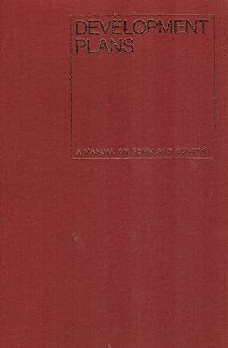 Development Plans: A Manual on Form and Content