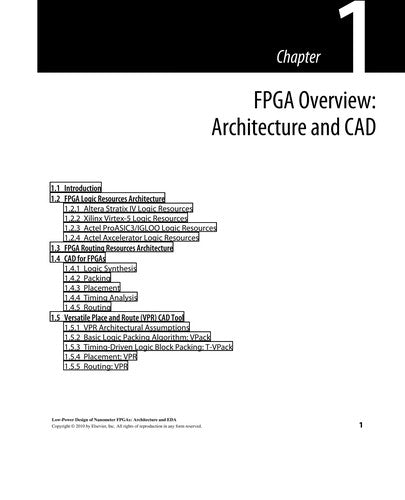 Low-Power Design of Nanometer FPGAs: Architecture and EDA (Systems on Silicon)