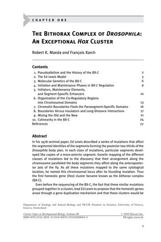 HOX Genes (Volume 88) (Current Topics in Developmental Biology, Volume 88)
