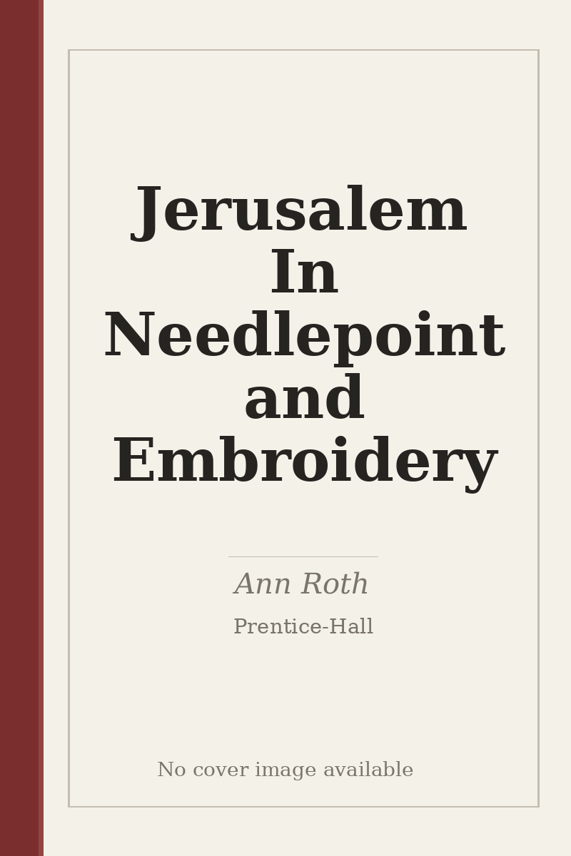 Jerusalem In Needlepoint and Embroidery - no cover image available