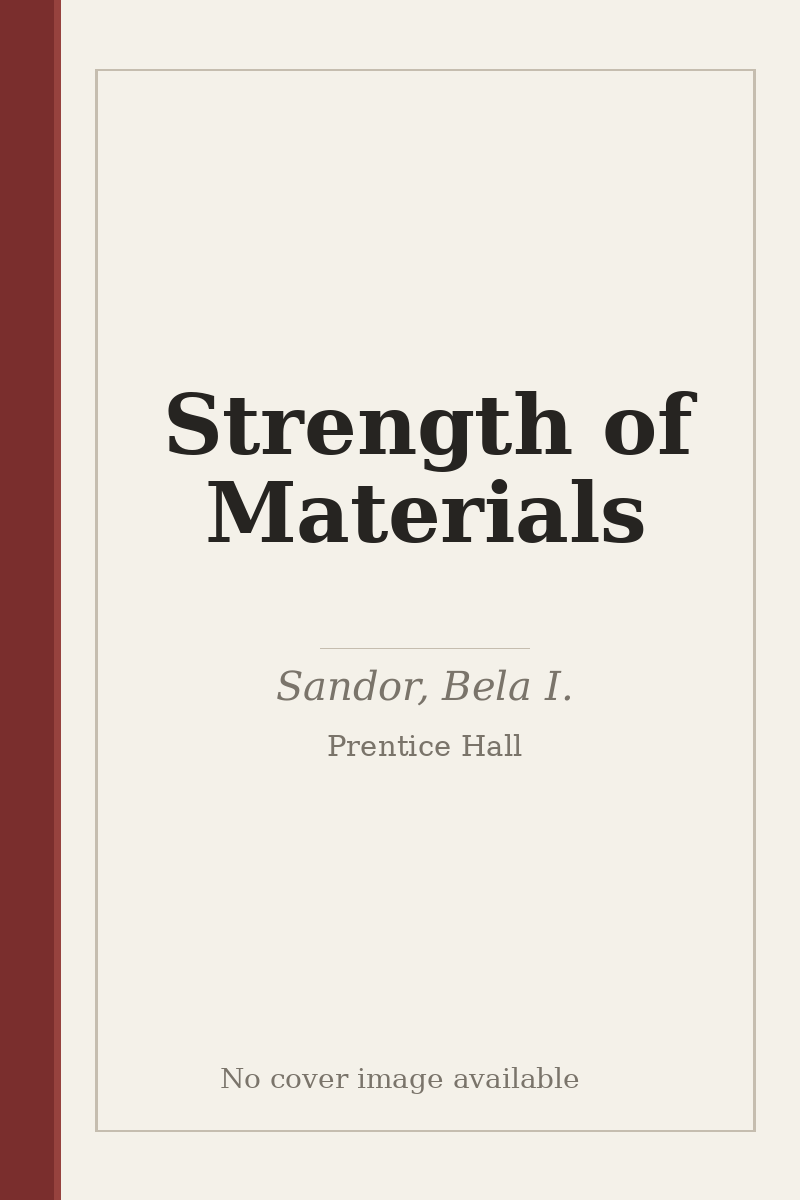 Strength of Materials - no cover image available