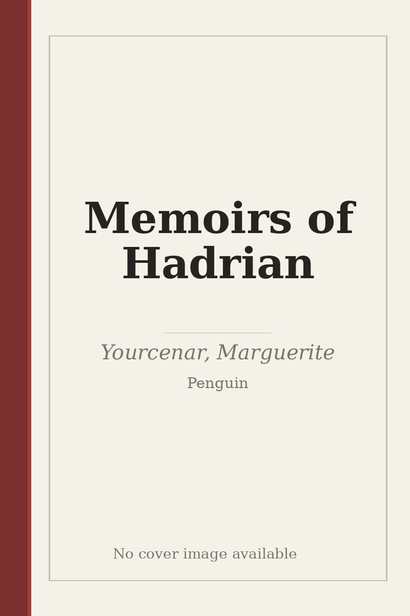 Memoirs of Hadrian - no cover image available